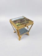 Szkatułka szklana Bad Flinsberg Świeradów Zdrój pocz XX w.