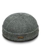 Dokerka Sterkowski Harris Tweed kolor czarno-szary rozmiar 59 cm