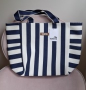 Torba shopper Kubota granatowo-biała