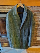 Ekskluzywny Płaszcz Trussardi unikalny wzór 50% wełna rozmiar. 52