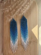 Kolczyki z japońskich koralików.