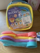 Zabawki do piasku wiaderko plus 4 Łopatki