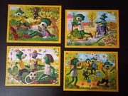 Puzzle dla dzieci. Rodzina Treflików 4w1. Trefl