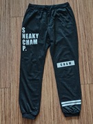 Spodnie długie dresowe bawełniane Street Star XL szary melanż