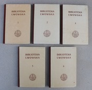 1036 Zestaw 6 książek : Bibliotek Lwowska 1,2,4,5,6