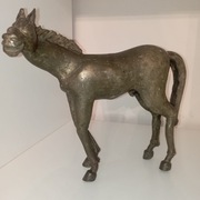 Mosiężna rzeźba konia rękodzieło