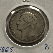 TALAR NIEMCY  SAKSONIA 1865 B Ag