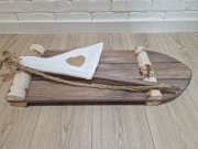 Drewniana tratwa rekwizyt do zdjęć, sesji 