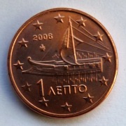 GRECJA  2006 1 CENT UNC !!!!!!!!!!