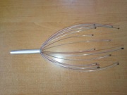 Masażer do głowy włosów metalowy ajurwedyjski z rączką