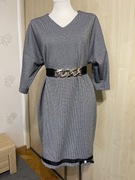 Sukienka damska szara elegancka rozmiar L Malecka