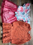 Paczka ubranek 92 jesień wiosna sukienki i bluzki