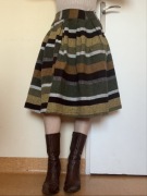 Spódnica midi w paski - styl boho / vintage, butik Turcja