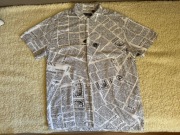 Wzorzysta koszula męska z długim rękawem, Brave Soul r M ideał