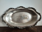 Newport Gorham stara metalowa taca platerowana srebrem antyk vintage
