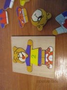 puzlle drewniane mis