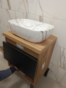 Szafka nablatowa na umywalkę 50cm + umywalka 