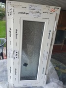 Okno PCV 800 x 400 x 86 mm  kolor zewnętrzny Antracyt od wewnątrz Biały