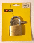 Kłódka mosiężna hartowana TOPEX Wolfdog 50mm