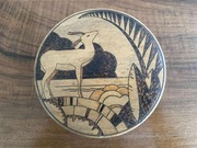 Bomboniera z wizerunkiem antylopy.  ART DECO. 