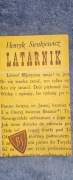 Latarnik Henryka Sienkiewicza