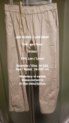 Tom and Rose  Spodnie lniane, 55% Len, Uniseks, Roz. M-XXL, Pas 74-100 cm