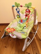 Leżaczek Fisher Price - Żyrafka i lew 2 w 1 wibr. 