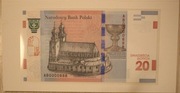 20 zł 2015 1050 rocznica chrztu - chrzest Polski AB0000888 UNC + FOLDERY 