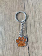 Brelok z łapą kota/psa w kolorze złotym