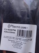 Opaska zaciskowa"trytytka" CV430STW-4,5  50 szt   czarna odporna na UV