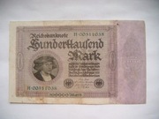 BANKNOT NIEMCY 100000 Marek 1923 r. 