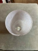 Wazon Styl Murano Czerwień Biel Vintage