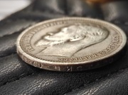 Rubel 1914 carska Rosja ruska stara ciekawa moneta wykopki po zbieraczu