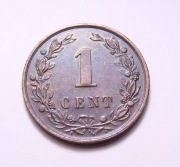 Holandia 1 cent 1899 PIĘKNA!