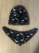 Czapka i chustka dinozaury 104/116