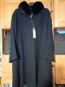 Płaszcz wełniany 6XL granatowy nowy