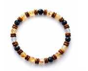 Cytryn Tygrysie oko Czarny turmalin Kryształ górski 