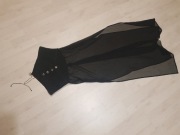 S strój morticia rodzina adamsów estradowa gorset nr 74