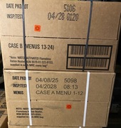 2 kartony Mre 2028 racje żywnościowe us ramy