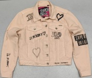 Wr) SUPERDRY oryginalna kurtka/katana jeansowa Roz.12/M