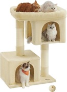 Stabilny Drapak dla Kotów Ras Dużych do 20 kg – 2 Kryjówki, Grube Słupki 