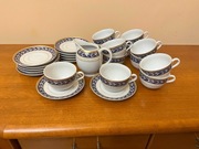 Piękny Zestaw Kawowy Fine Royal Porcelain Karolina Studio Collection