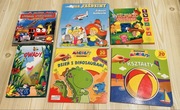 Mega zestaw 6 książeczek dla dzieci z dźwiękiem, magnesami i szeleszczące