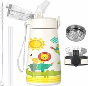 Butelka termos na wodę dla dzieci ze stali nierdzewnej ze słomką