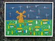 Jarmark w Holi. Obraz ludowy.