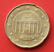 20 Centów   2003 A  r  -  Niemcy  -  obiegowe    