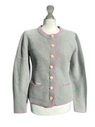 Bawarski sweter Vintage Alpin de Tauer, szary, S (36)