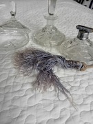 Stary ,kryształowy komplet toaletowy