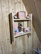 Drewniana półka ścienna 48x43x10 cm | Naturalne drewno | Ręcznie wykonana