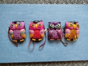 Skórzane portfele / etui w kształcie sów